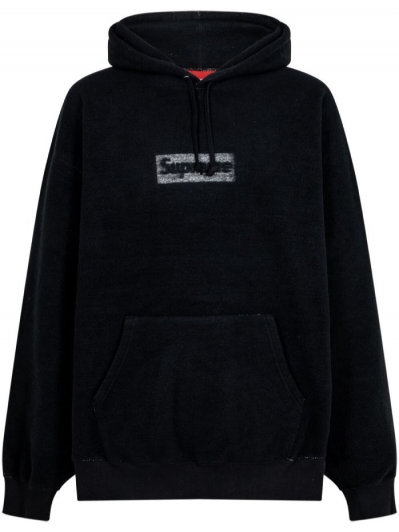 Sudadera con Capucha Supreme Descuento Inside Out Box Logo Black Mujer Negros